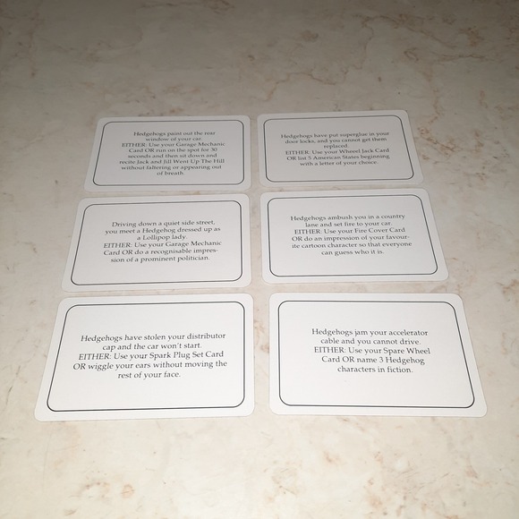 Hedgehogs Revenge Vintage Game Replacement Piece Cards - Picture 12 of 16